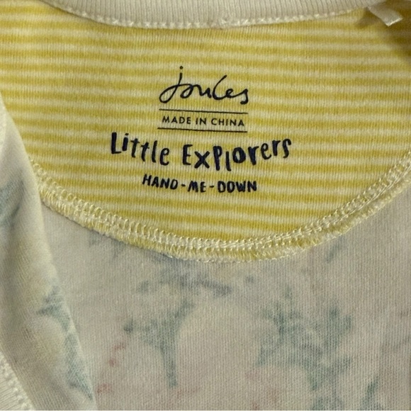 Joules Baby Girls Footed Sleeper – Floral Razzmatazz Print – Size 0-3 Months - Picture 5 of 8